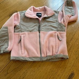 Girls’ pink fleece jacket. Excellent condition. Size Small
